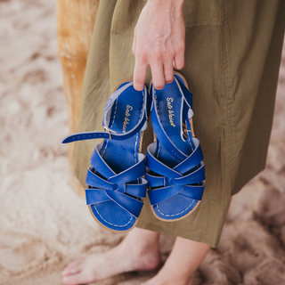 Original Cobalt Blue Womens Sandal - Women's Ankle Strap Sandals - Salt-Water Sandals UK