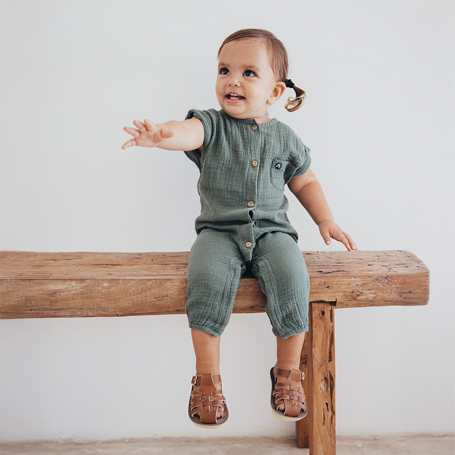 Sailor Tan Kids Sandal - Salt-Water Sandals UK