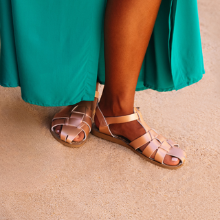 Fisherman Shark Original Rose Gold Womens Sandal - Women's Size 8 Sandals - Salt-Water Sandals UK