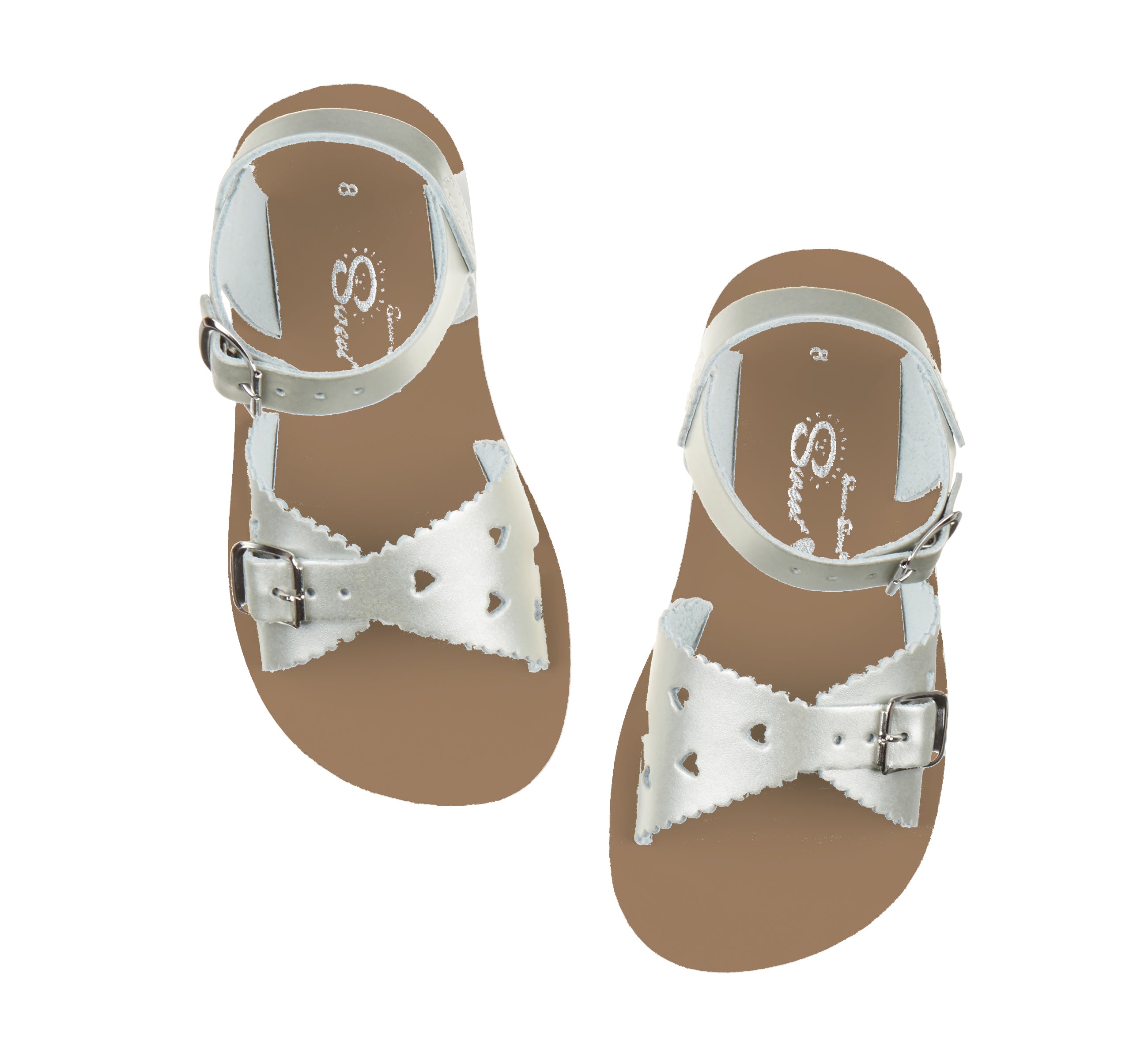 Sweetheart Silver Kids Sandal - Salt-Water Sandals UK