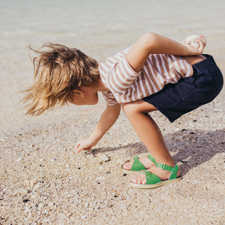 Surfer Kelly Green Kids Sandal - Soft Sole Kids Sandals - Salt-Water Sandals UK