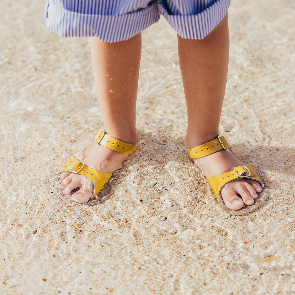 Surfer Mustard Kids Sandal - Salt-Water Sandals UK