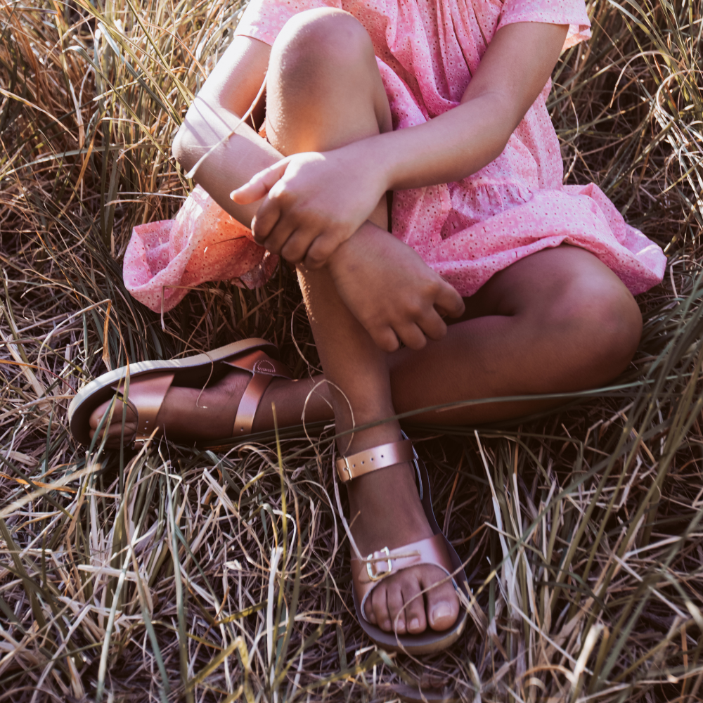Surfer Rose Gold Kids Sandal - Salt-Water Sandals UK