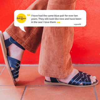 Retro Black Womens Sandal - All Womens Sandals - Salt-Water Sandals UK