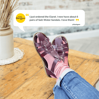 Fisherman Shark Original Claret Womens Sandal - BIG SUMMER SALE - 40% - Salt-Water Sandals UK